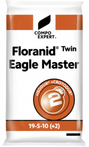 Trávníkové hnojivo Floranid Twin Eagle Master 19-5-10+2+ME - Dlouhodobá trávníková hnojiva