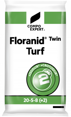 Trávníkové hnojivo Floranid Twin Turf 20-5-8(+2) - Dlouhodobá trávníková hnojiva