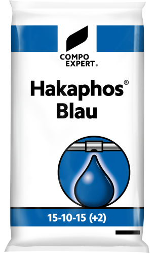 Rozpustné hnojivo Hakaphos Blau 15-10-15 +(2) - Rozpustná minerální a organická hnojiva pro listovou i kořenovou závlahu