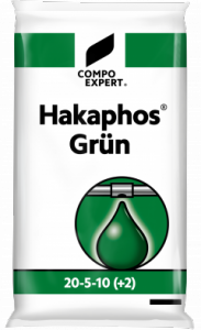 Rozpustné hnojivo Hakaphos Grün 20-5-10 (+2) - Rozpustná minerální a organická hnojiva pro listovou i kořenovou závlahu