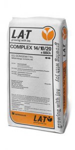 Trávníkové NPK hnojivo LAT COMPLEX 14-10-20 (+2) - Univerzální kombinovaná hnojiva