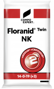 Trávníkové hnojivo Floranid Twin NK 14+0+19(+3) - Hnojiva COMPO