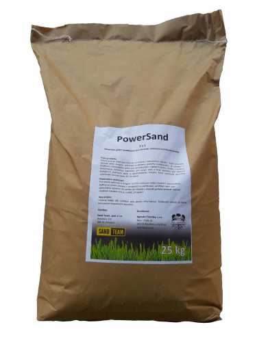 Minerální půdní kondicionér pro trávníky PowerSand - Pomocné půdní látky