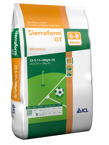 Trávníkové hnojivo Sierraform GT Momentum 22-5-11+2 - Dlouhodobá trávníková hnojiva