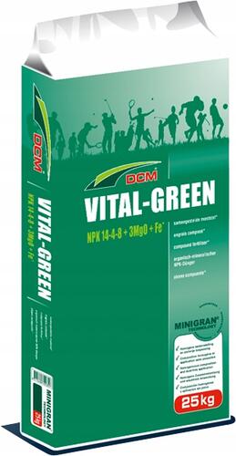 Letní trávníkové hnojivo VITAL-GREEN 14-5-8 - Hnojiva a půdní kondicionéry